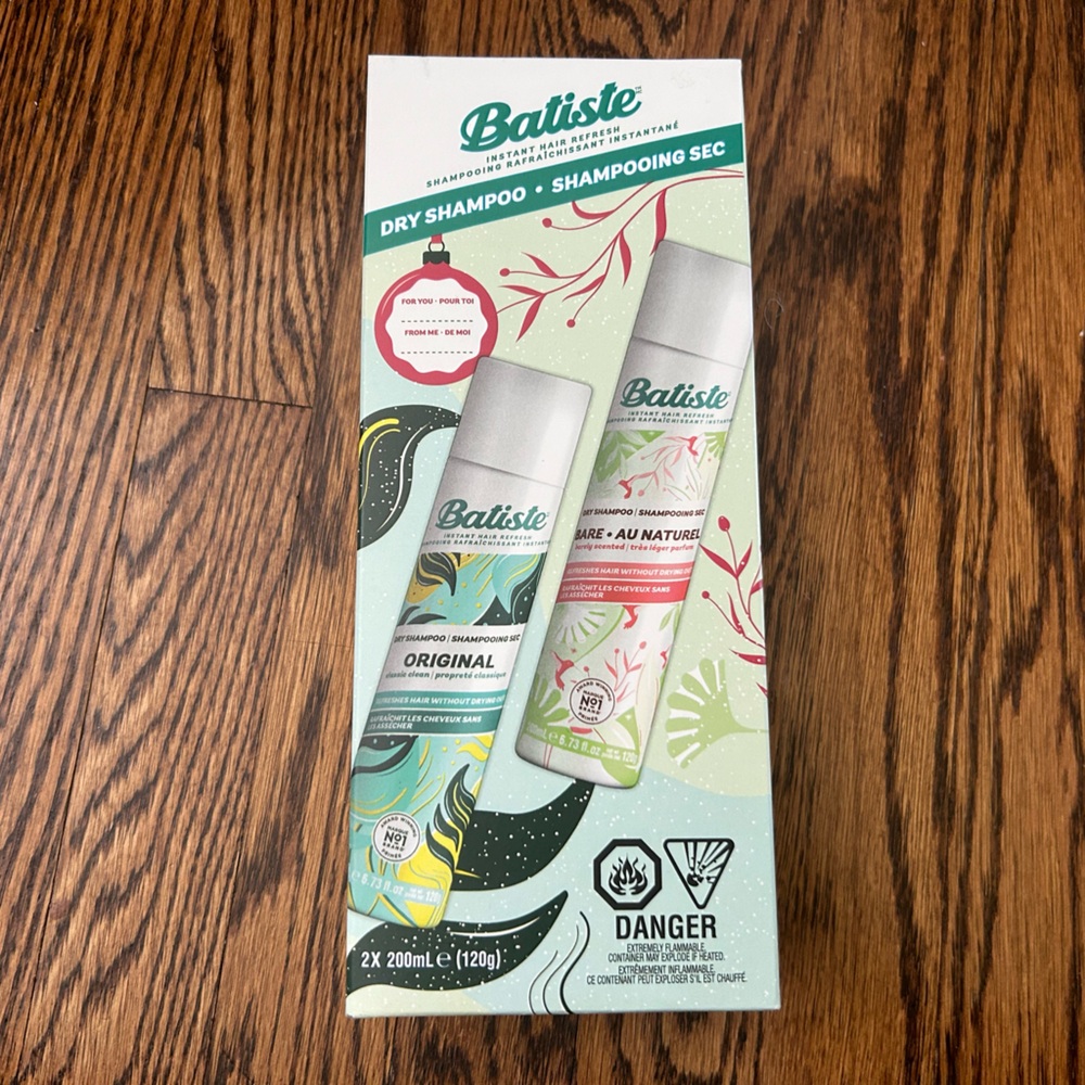 Two Batiste Dry Shampoo Spray, Original Scent 200ml each bottle
